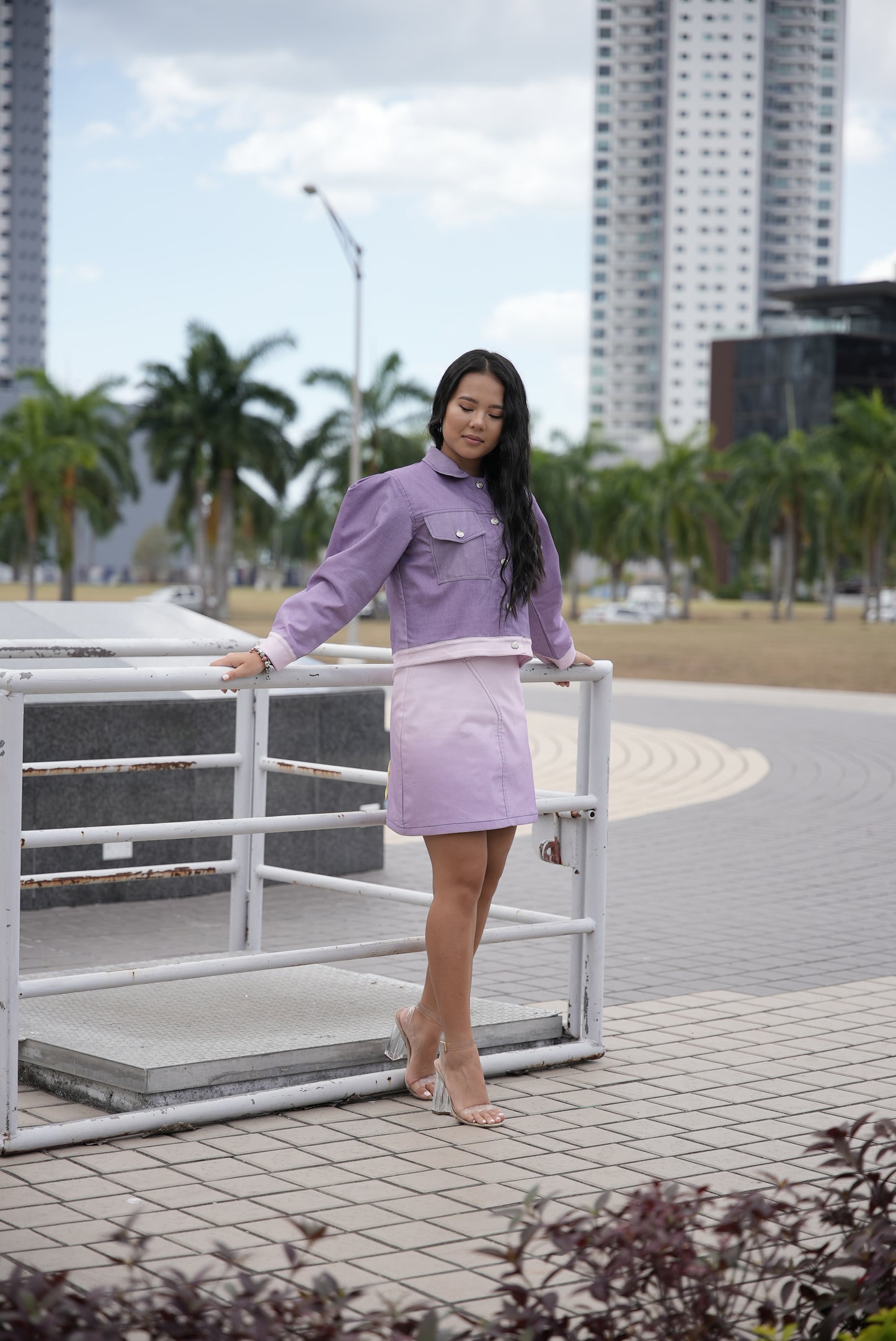 The Cielo Bomber Jacket (Lilac)